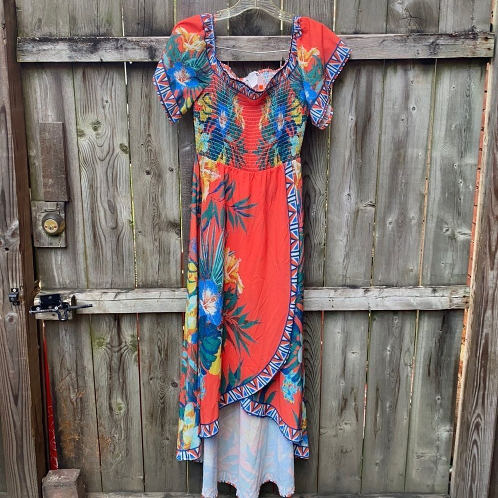 Jealous Tomato tropical dress sz. S